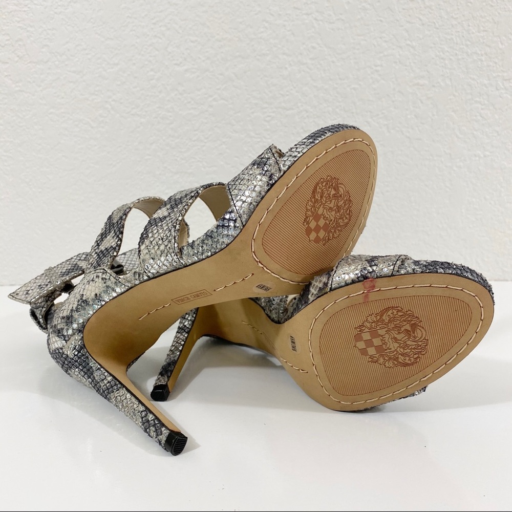 Vince Camuto Rittel Snake-Embossed leather heels sz 6.5 - Picture 9 of 10